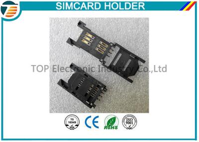 Chine porte-cartes du porte-cartes du lancement SIM de 2.54MM/SAM avec 6 Pin ARTICULÉ TOP-SIM01-1 à vendre