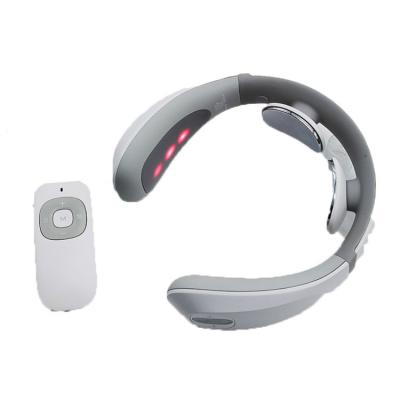 China Rechargeable Quality Guaranteed Ten Unit Massage Devices Neck Pain Relief Wireless Remote Control Neck Massager Instrument for sale