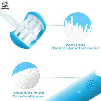 China New Battery Operated Children's Electric Toothbrush Full Automatic Electric Toothbrush U Type Mouth Containing Children's U Type Electric Toothb for sale