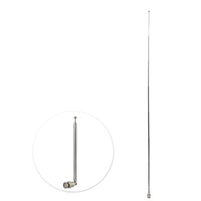 China Portable Stainless Steel 2pcs Superbat 765mm FM Radio Scanner BNC Male Plug Connector Q9 Telescopic Antenna UHF Hg for sale