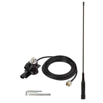 China Bingfu Vehicle Ham Radio Mobile Antenna VHF 136-174MHz 400-470MHz Car Truck Soft UHF 136-174MHz 400-470MHz Amateur Radio Two Way Radio Whip Mount Fix Bracket for sale