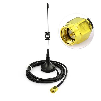 China Magnetic Bass 433MHz Antenna with SMA Male 3M 300cm 9.8ft Extension Cable for CB Radio Antenna Walkie Talkie Ham Radio EA1-1996-S01SP-030-300 for sale