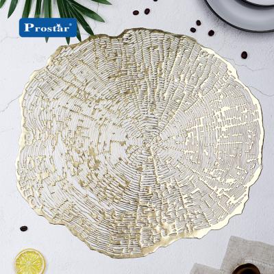 China Sustainable Professional Luxury Hotel Business Office Custom Dinner Kitchen Used Waterproof PVC Hard Place Mat for sale