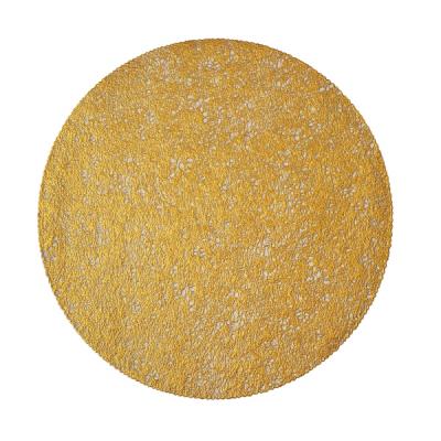 China Sustainable home decoration pvc place modern eco-friendy metallic mat gold and silver hollow table mat for sale