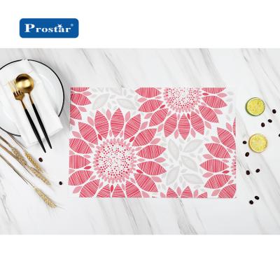 China Summer Sustainable New Seashell Serious Design Printing PVC Table Mat Place Mat PVC Printed for sale