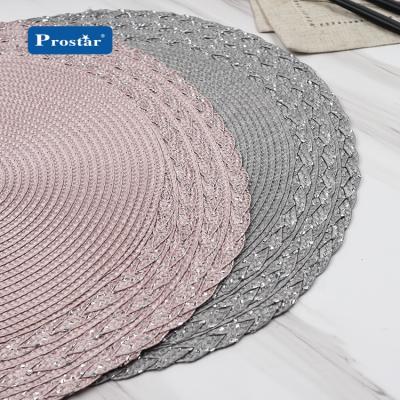 China Sustainable home deco new arrival good quality eco friendly heat protection pp woven place mat for sale