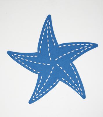 China Sustainable New Products Starfish Shapes Nonwoven Fabrics Place Mat Stars Place Mat for sale