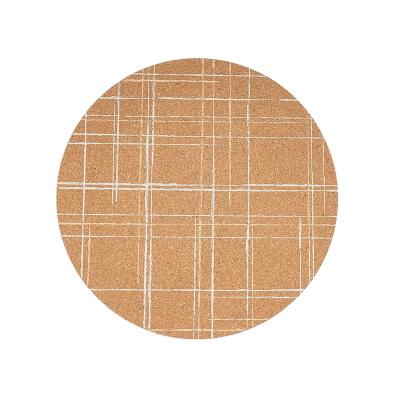 China Sustainable home deco new products cork printed cork coaster cork place mats for sale