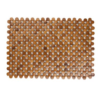 China Sustainable Bamboo Handmade Natural Material Table Place Mat Customer Size Accepted for sale