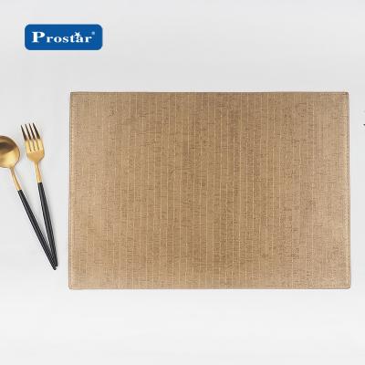 China Factory Sustainable New Arrival Luxury Place Mat PVC Leather For Table Decoration for sale