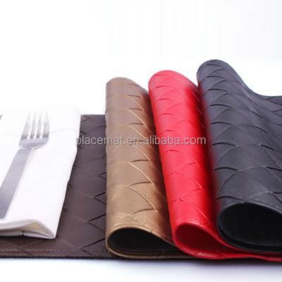 China Restaurant Factory Price Hot Sale Faux Leather Place Mat for sale