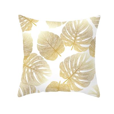 China 2020 viable high quality wholesale new arrival gold foil printing cushion cover of the cushion for sale