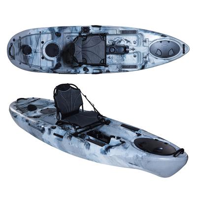 China Plastic Fishing Kayak JFM GK3 10FT Canoe Fishing Kayak With Pedal Angler Kayak for sale