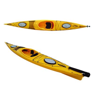 China Single sit in kayak JFM GK33 LLDPE sit in sea kayak ocean kayak canoe rowing boat for 1 person for sale