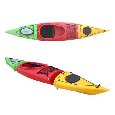 China Single Lay Back In The New Kayak JFM GK32 3 Section Sea Kayak Detachable Single Canoe Ocean Kayaking for sale