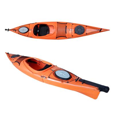 China Simple Sit In Kayak JFM GK32 Dagger Sea Kayak Ocean Propel Training Kayak With Carbon Paddle for sale