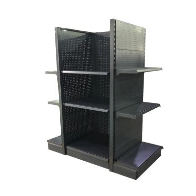 China Double Sided Supermarket Display Racks Heavy Duty Retail Store Shelves Supermarket Shelves for sale