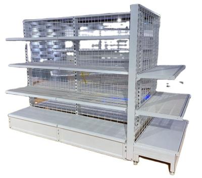 China Tegometal Double Sided Metal Wire Display Shelving Wire Shelves Shop Display for sale