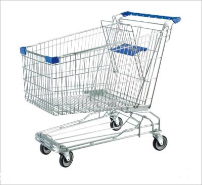 China Flexible High Quality Shopping Trolley Supermarket 4 Wheel Custom Shopping Cart for sale