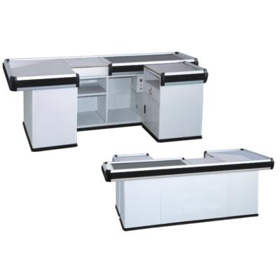 China Fashion Retail Grocery Heavy Duty Supermarket Grocery Checkout Counter for sale