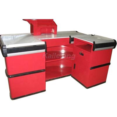 China Retail Fashion Grocery Cash Table Checkout Counter Cashier For Shop for sale