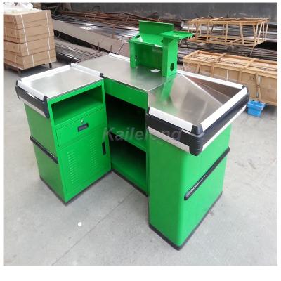 China Cashier Desk Supermarket Supermarket Sales Counter Checkout Mode Supermarket Counter for sale