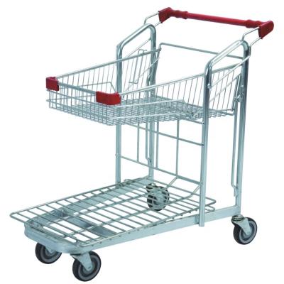 China Easy To Move Universal Industrial Heavy Duty Stainless Steel Warehouse Cargo Cart For Sale for sale