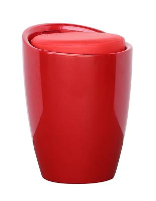 China Custom Color Eco-friendly Cylinder Can Store PU To Cushion Cheap Commercial Bar Stools ABS Plastic Storage ABS Plastic Bar Stool for sale