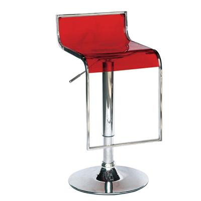 China Morden Design Modern Polished Acrylic Chrome Legs Dining Chair With Footstool for sale