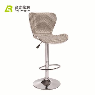 China Durable Simple Fabric Design Weave Stripe Furniture Modern Swan Bar Stools Chair for sale