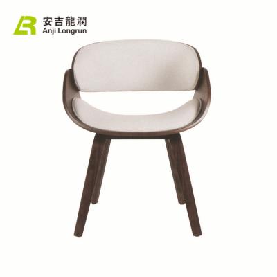 China Solid wood wooden strip chair with white leather for hotel for sale