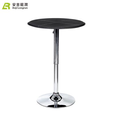 China New Product Eco - Friendly Modern Design Black High Portable Cocktail Bar Table for sale