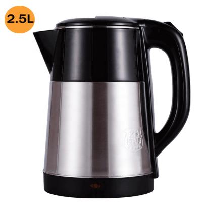 China 360 Yonsa Degree Base Electric Kettle Large Size 1500W 1.5L 2L 2.5L Liter Multifunctional Plastic Water Rotation Double Wall Electric Kettle for sale