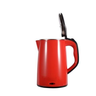 China 360 Degree Rotational Base Free Sample 2L Cool Touch Cordless 2 Liters Double Wall Plastic Water Electric Kettle for sale