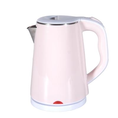 China 360 Degree Base Rotation Free Sample Pink 220V PP Attractive Plastic Electric Kettle for sale