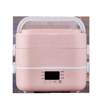 China Outdoor Pink Portable Containers Bento Electric Food Lunch Box of Kitchen Appliances for sale