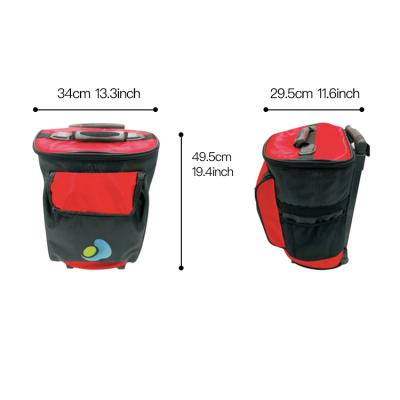 China Rolling Cooler Bag Waterproof Insulated Folding Bag On Wheels Waterproof Portable Bag For Woman Picnic for sale