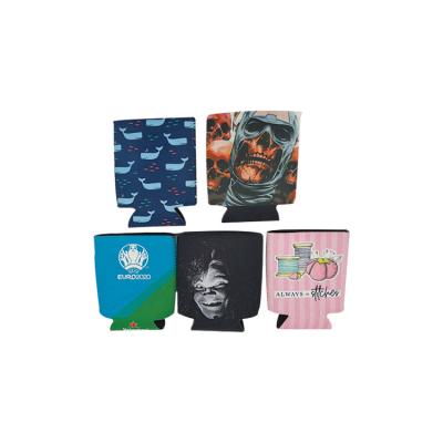 China Fashion Waterproof Sublimation Printed Colorful 3mm Neoprene Stubby Holder Blank 330ml Beer Drink Can Coozie for sale