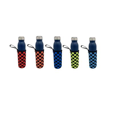 China Customized 2021 High Quality Waterproof Logo Neoprene Insulated Water Glass Bottle Sleeve Holder Cover for sale