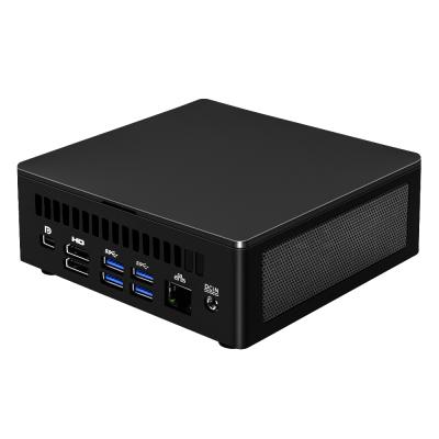 China For New 11th DP 8K HTPC, Window 10/11 Thunderbolt 4 Gen Mini Business PC i7 1165G7 PC Gamer 2*HDMl Ultra Compact Computer For Gaming PC for sale