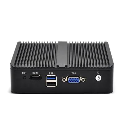 China Lans E3827 2*USB HD VGA Mini Computer OPENsense Firewall Router 4 Openwrt Centos AES-NI Industrial Fanless PC for sale