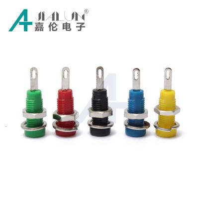 China audio & JIALUN 5 Color 2mm Banana Jack Video Clip Terminals 2.0mm Jack Terminals For Test Probes for sale