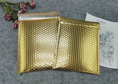 China Schützendes Gold färbte Luftpolsterfolie-Postsendungs-Taschen/Polyblasen-Werbungen zu verkaufen