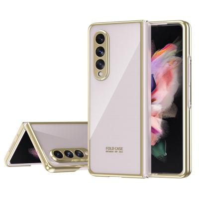 China Shockproof PC Material Transparent Shockproof Soft Phone Case For Samsung Galaxy Z Fold 3 5G Zfold3 for sale