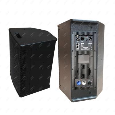 China Pro 8 inch plywood speaker full range high quality single two way speaker built in DSP amplifier module for sale