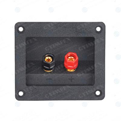 China Speaker Cabinet Used Cabinet Speaker Power Amplifier Column 80*90mm Positive And Negative Copper ABS Jack Plates for sale