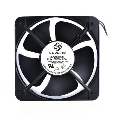 China Factory AC 20060 200mm x 60mm 220V 230V 240V Double Ball Axial Industrial Fan for sale