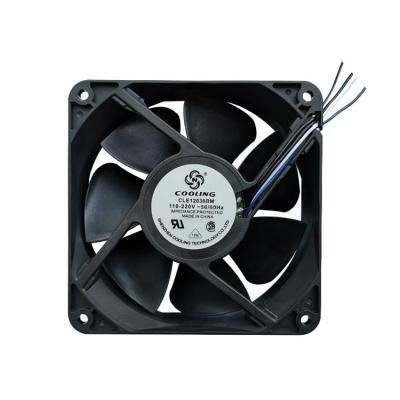 China Factory 120x120x38mm EC Motor 12038 120mm 110V 220V High Speed ​​Fan for sale