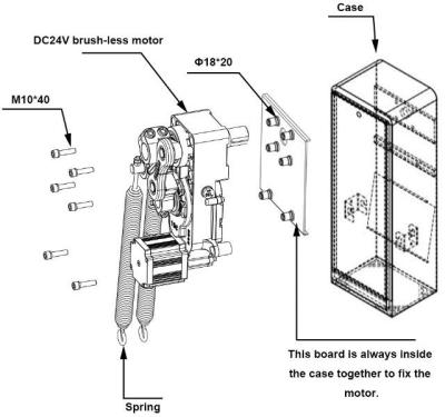 China DC 24V Segurança de Controlo de Tráfego Porta de Portagem Boom Barriera Motor 140W Potência de Saída à venda