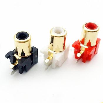 China High Quality Home Appliances Newest Gold Plated DC Plug Female Single Hole Rca Female Socket for sale